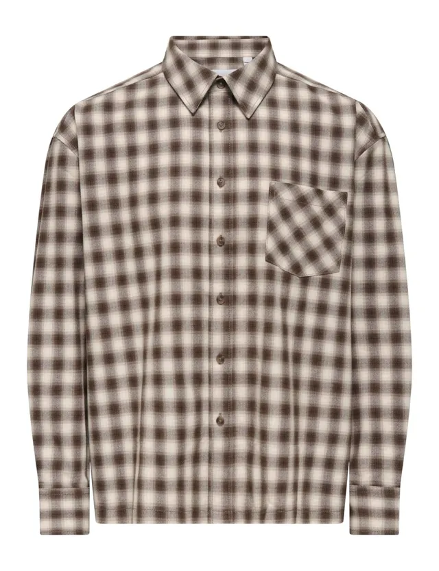 ONLY & SONS Onselliot Camicia Grey Pinstripe S