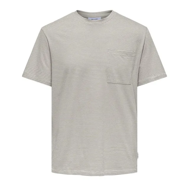 Only & Sons Onsbale t-shirt beige cotone taglia M uomo