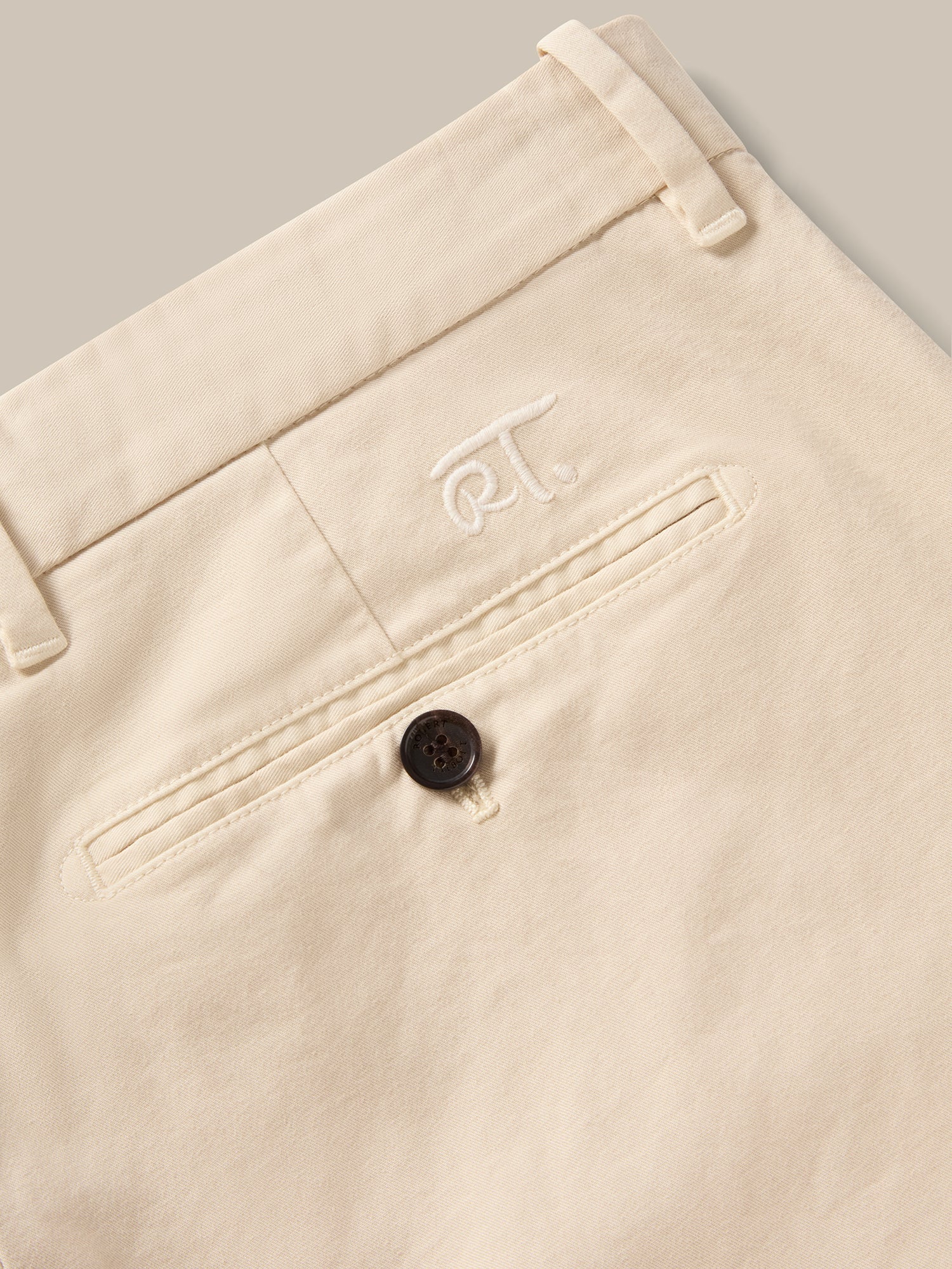 Robert Talbott Draper chino twill elasticizzato stone 32X32