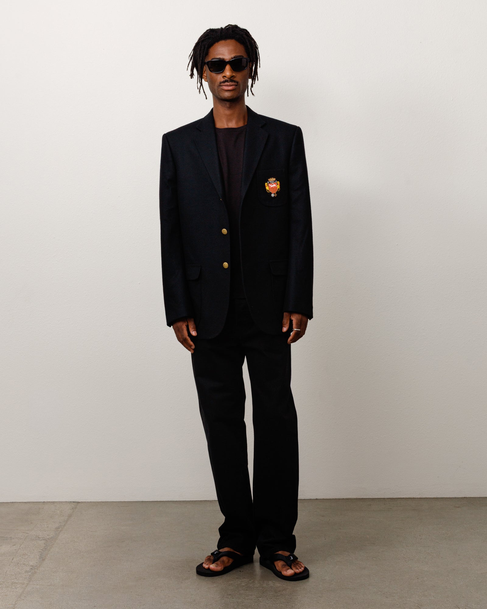 Stussy Outerwear Junya Sport Coat blazer nero lana 100%