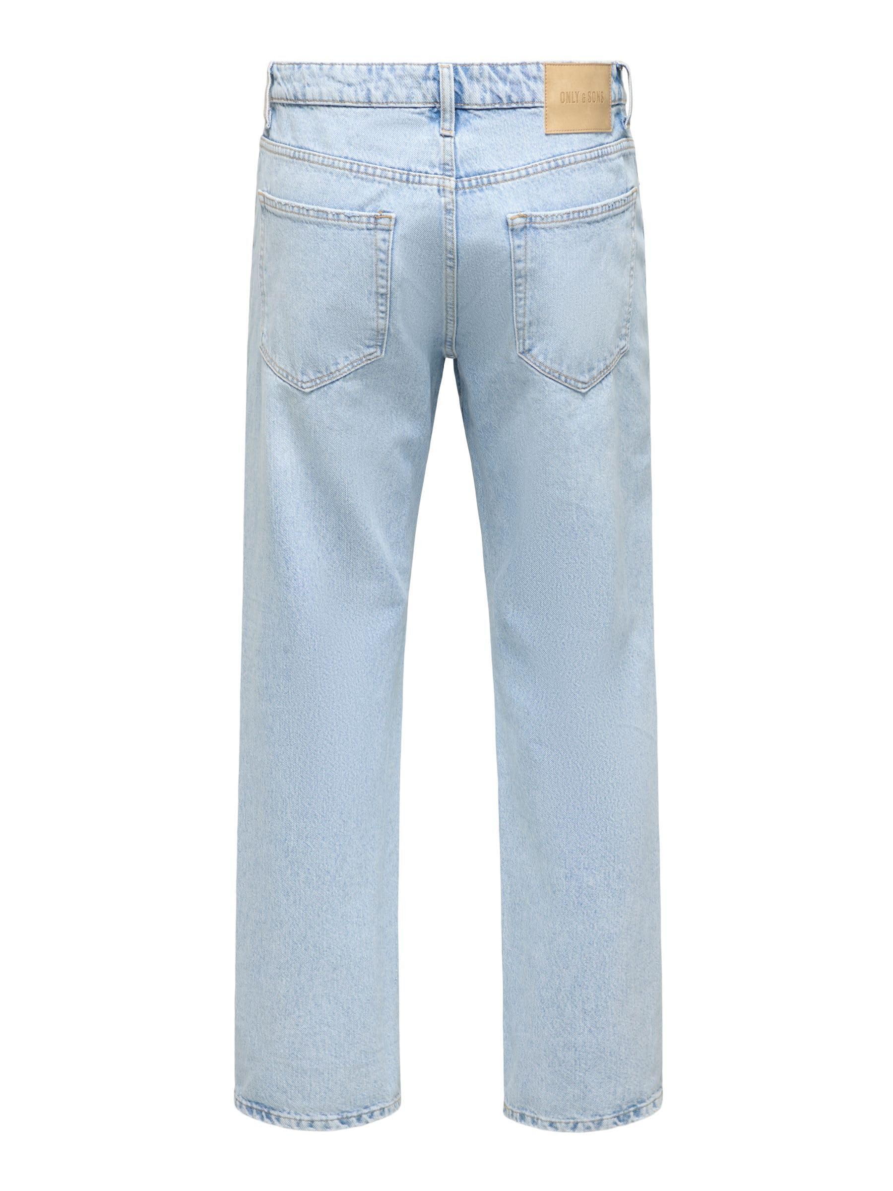 ONLY & SONS Onsedge jeans uomo dritti vita media cotone