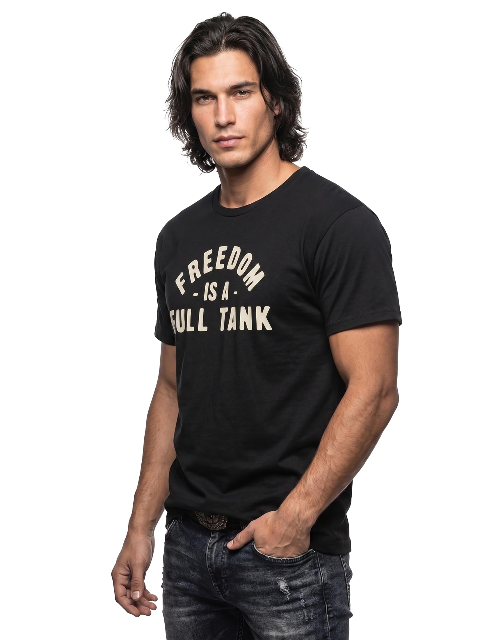 MAKAYA T-Shirt Uomo Moto Biker Maglietta L Cotone