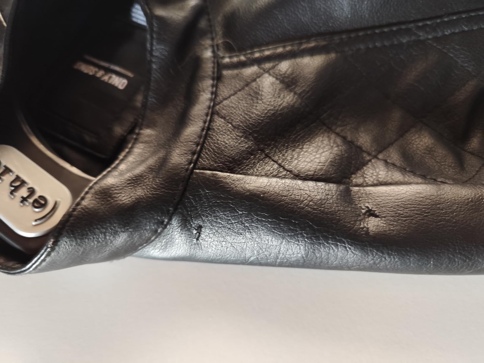 ONLY & SONS Onsal Pu Giacca Ecopelle Nero Trapuntata