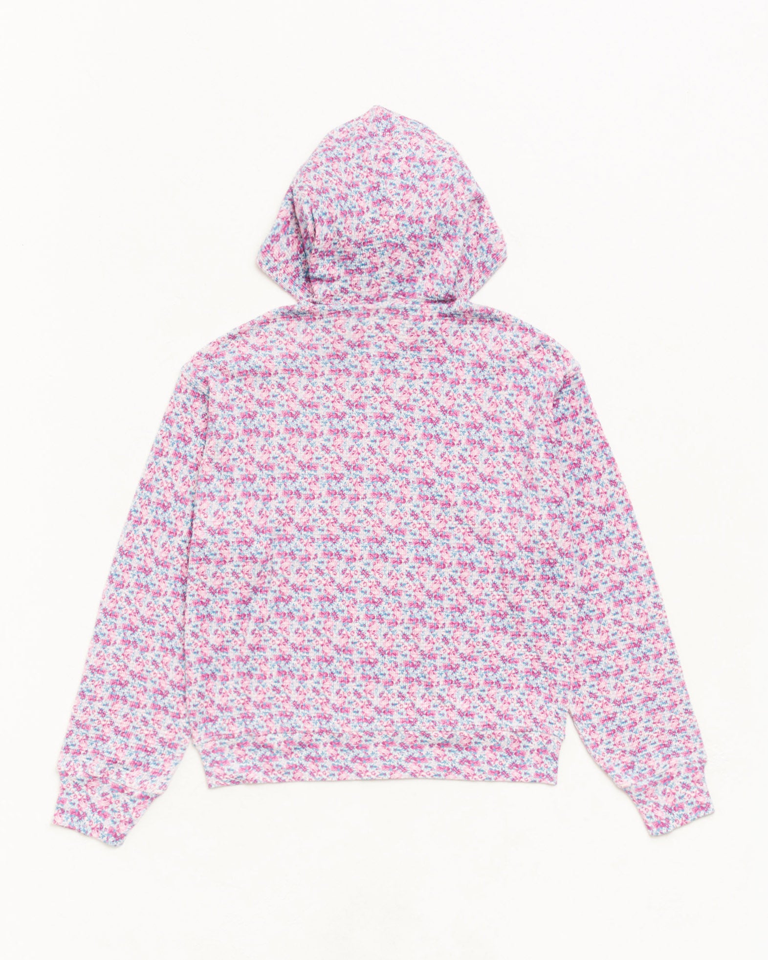 Stussy Lightweight Thermal Hoodie Felpa Floral Cotone