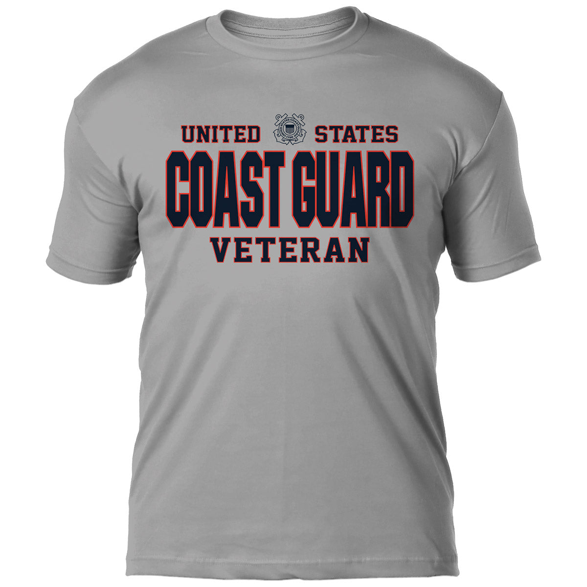 7.62 Design US Coast Guard Veteran Maglietta Grigia Cotone