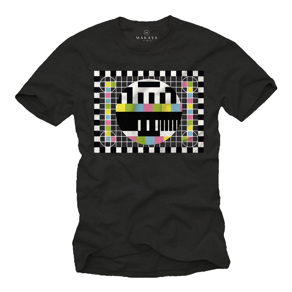 MAKAYA Sheldon Testscreen T-Shirt Uomo Cotone 185 g