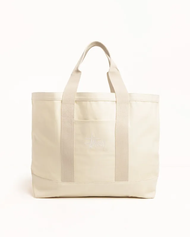 Stussy Canvas Tote Borsa Natural XL 100% Cotone