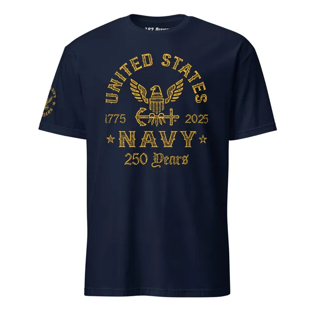7.62 Design Navy 250th Birthday maglietta cotone nero