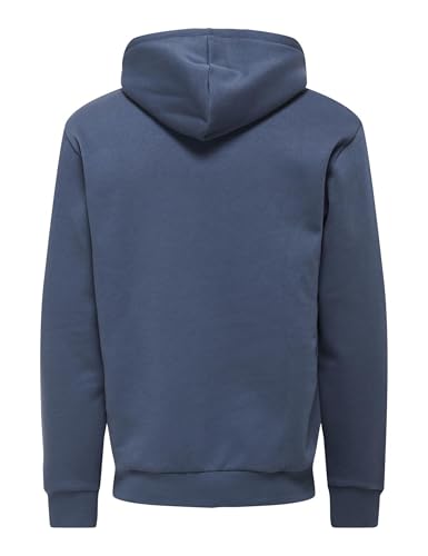 Only & Sons Onsceres felpa cappuccio uomo XXL indaco cotone