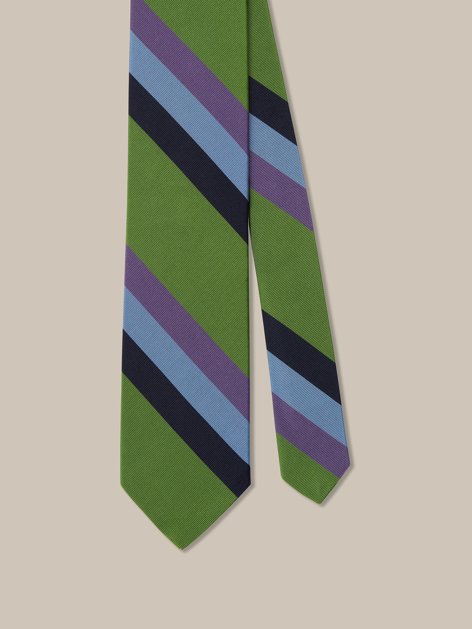 Robert Talbott Bold cravatta seta-cotone verde REG