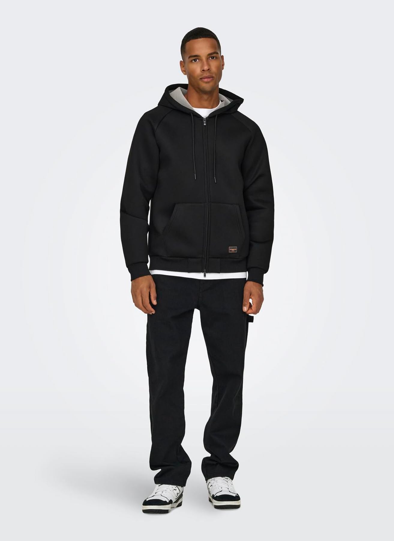 ONLY & SONS Onsbobbey Scuba Felpa Uomo Zip Intera
