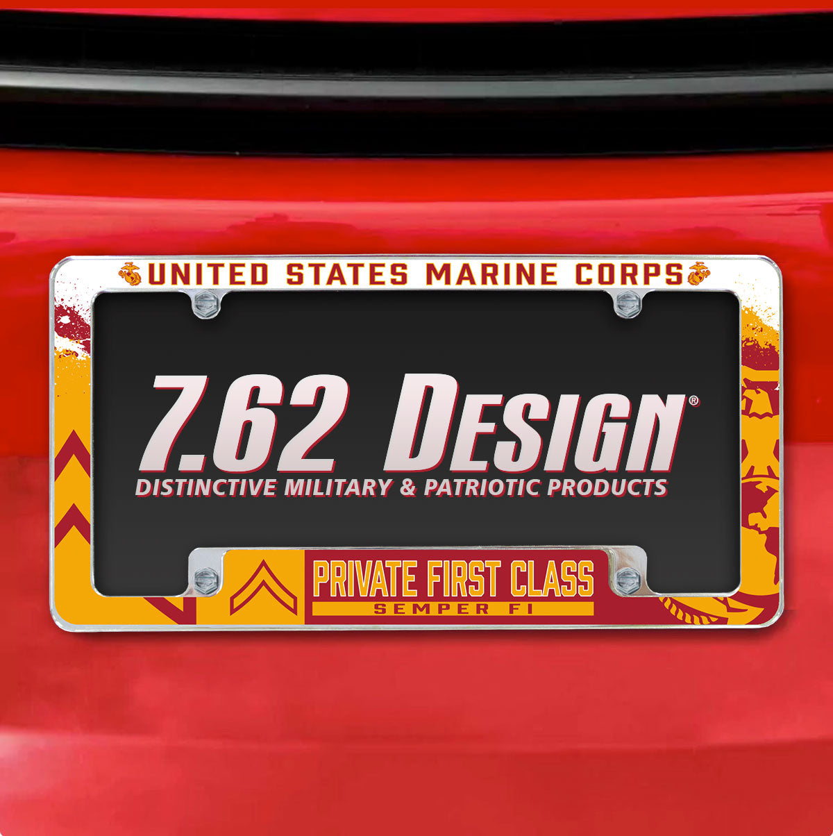 7.62 Design E-2 Marines cornice targa cromata zinco 31 cm