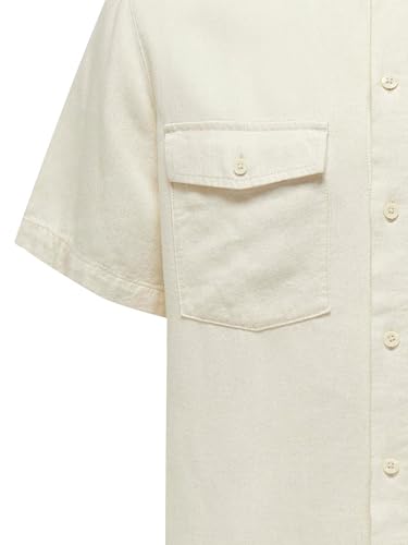 Only & Sons Camicia manica corta uomo S blu scuro tasche