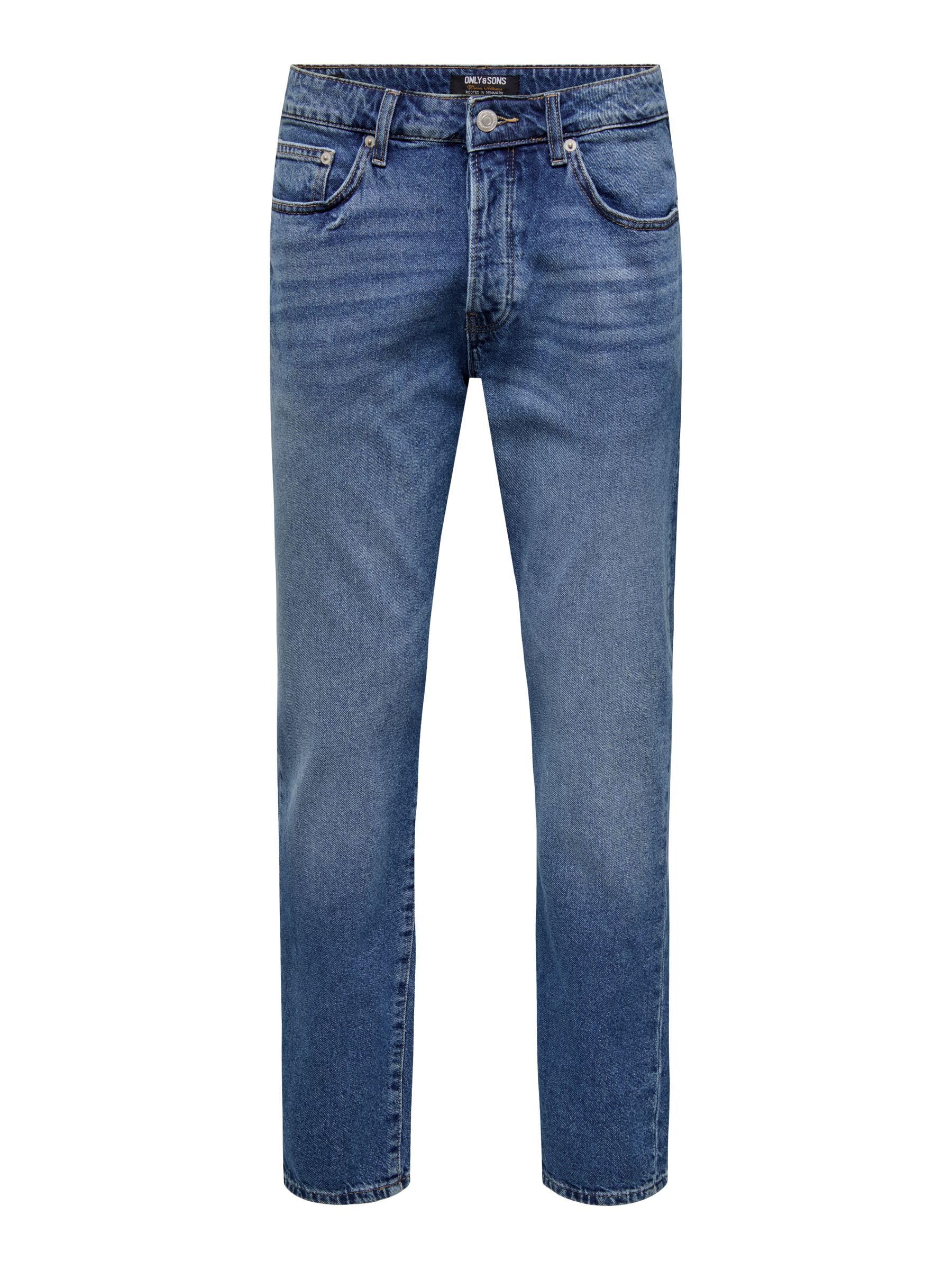 Only & Sons Onsyoke Jeans Tapered 36W/32L Denim Blu