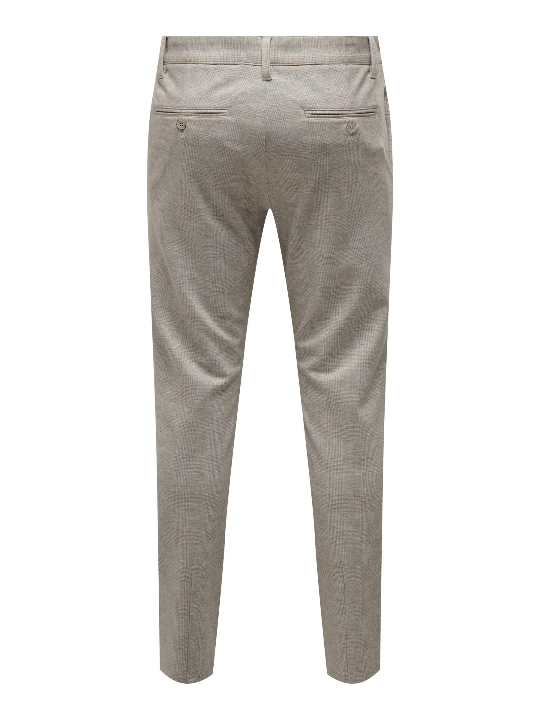 ONLY & SONS Mark Pantaloni chino uomo slim gessato