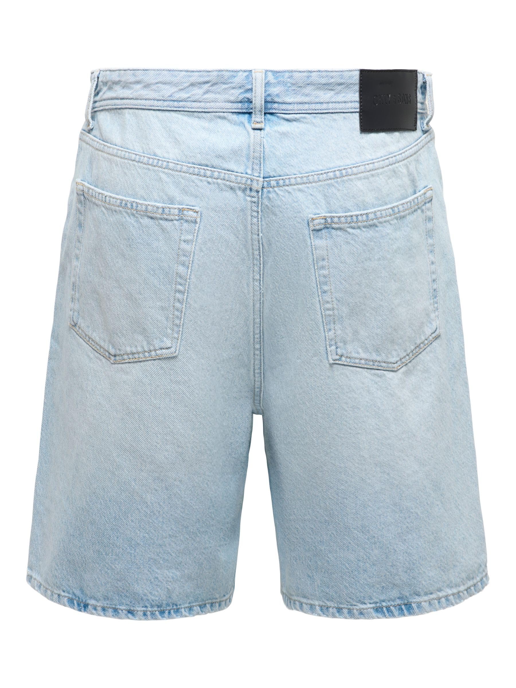 Only & Sons Onsfade Shorts uomo loose fit vita media