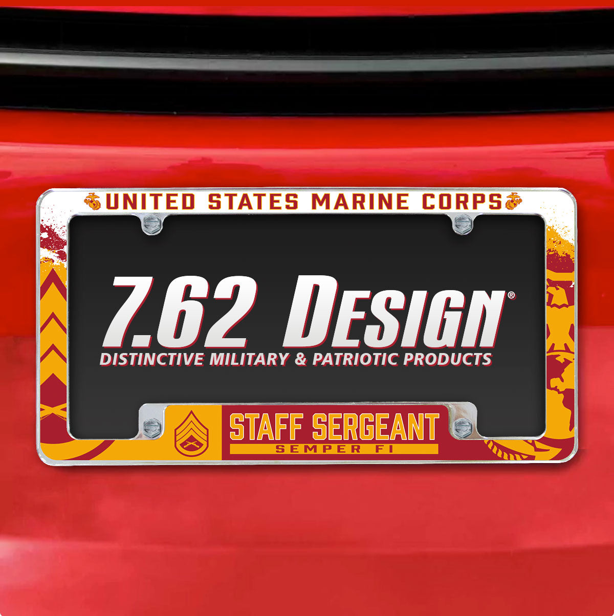 7.62 Design USMC E-6 Cornice Targa Cromo Zinco