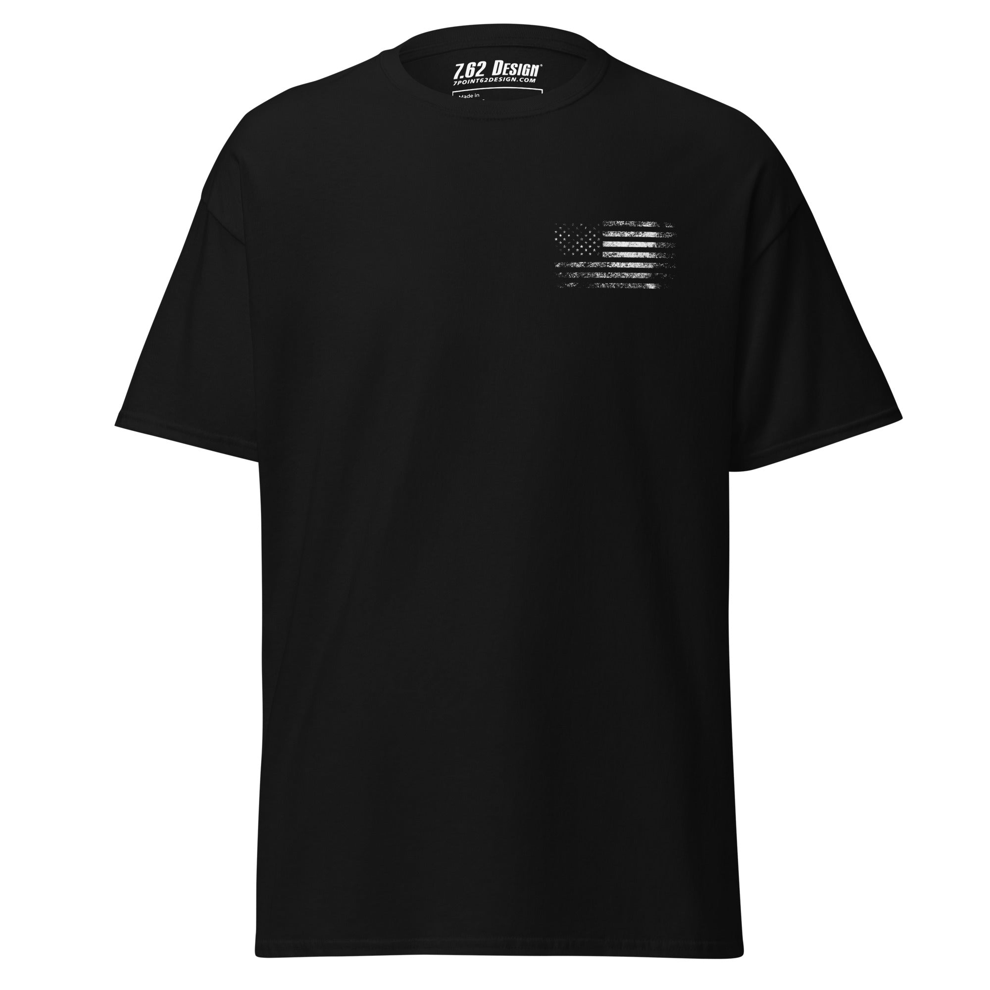7.62 Design Land of the Free T-Shirt uomo nera cotone