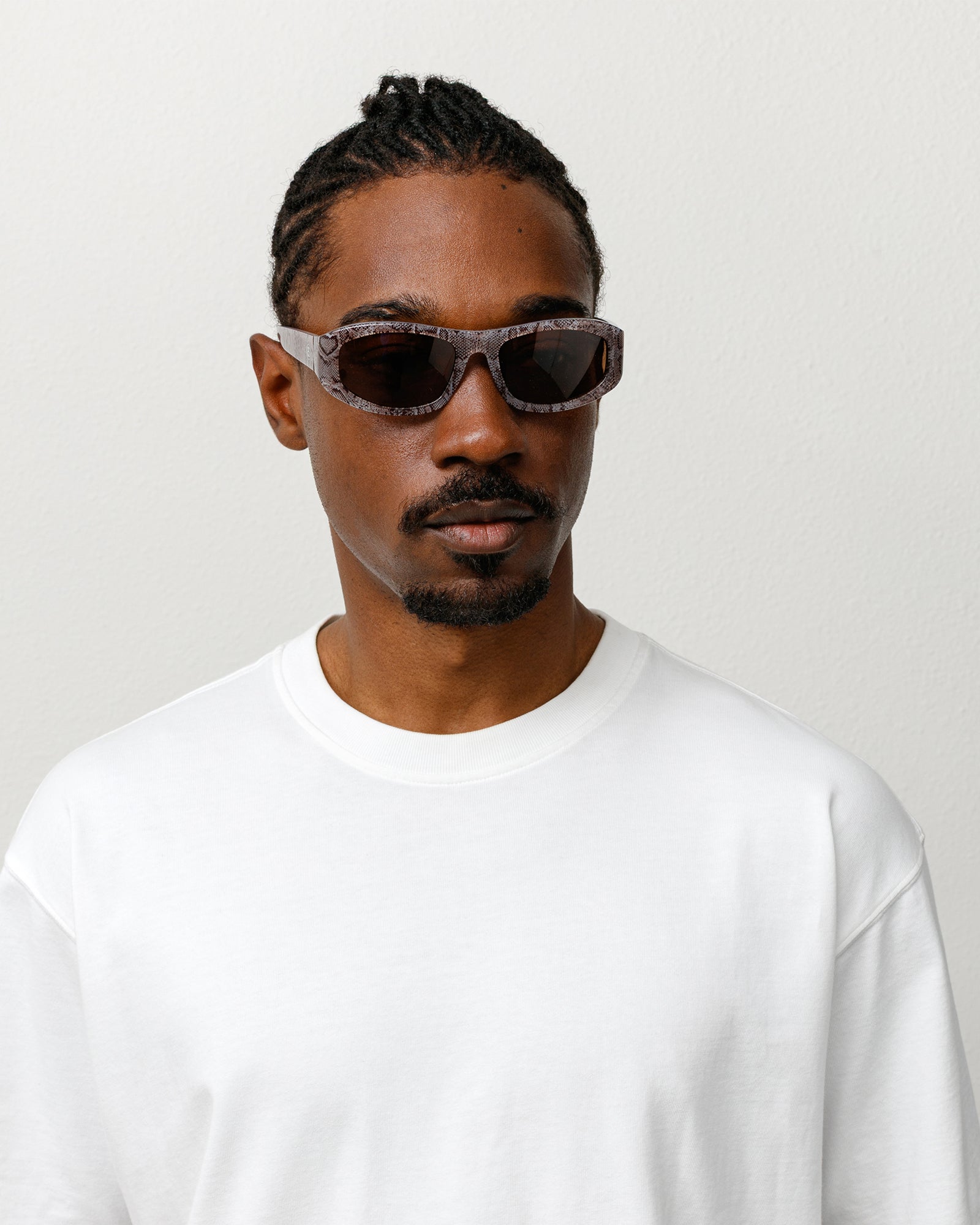 Stussy Landon occhiali da sole Snake Skin acetato