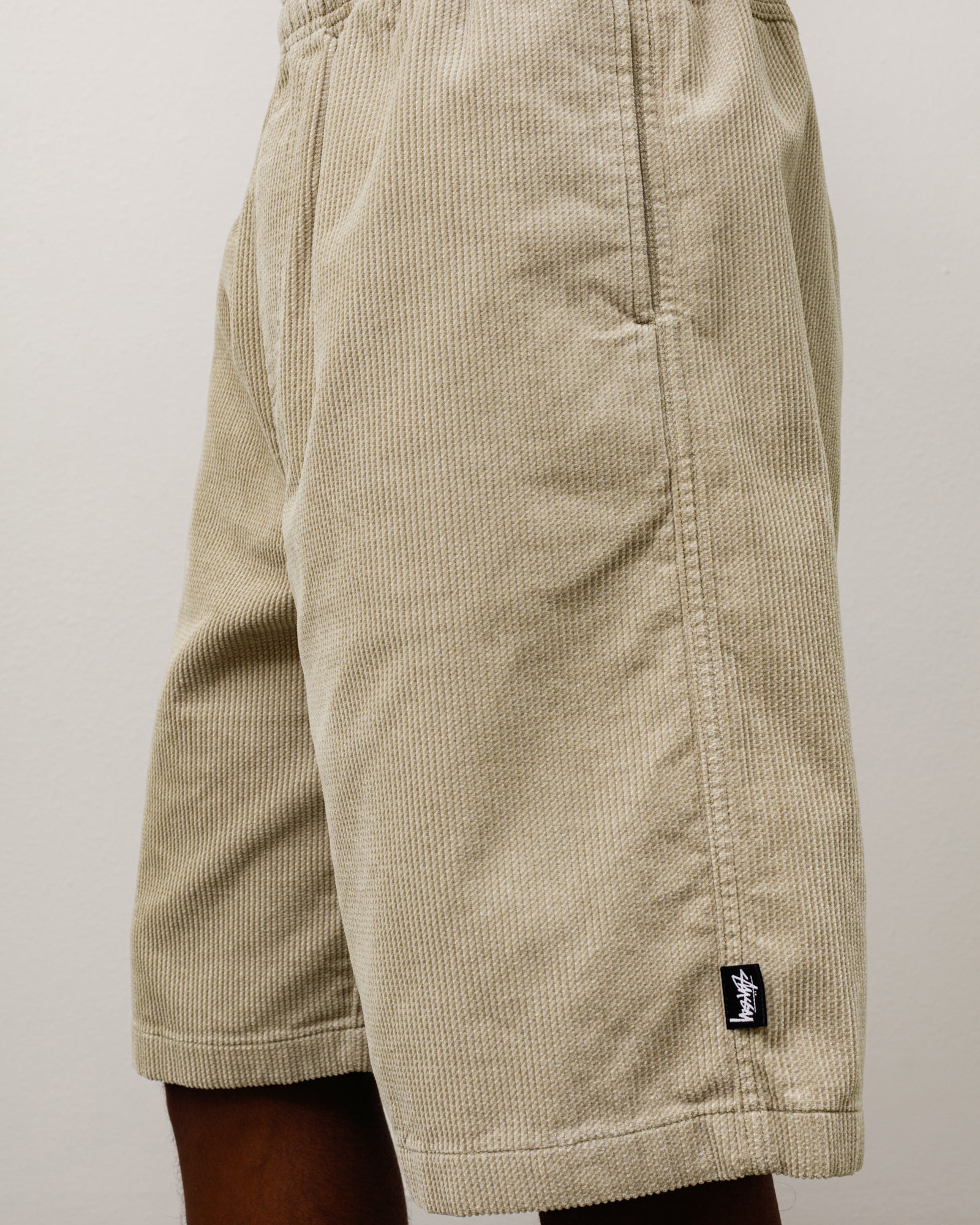 Stussy Baggy Twill Cord shorts cotone khaki