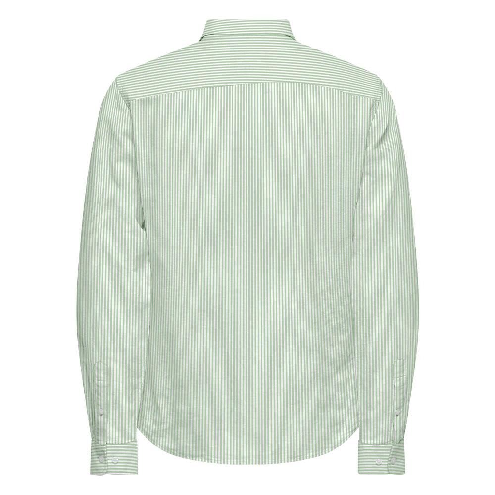 Only & Sons Cantley Life Camicia Uomo Verde Manica Lunga