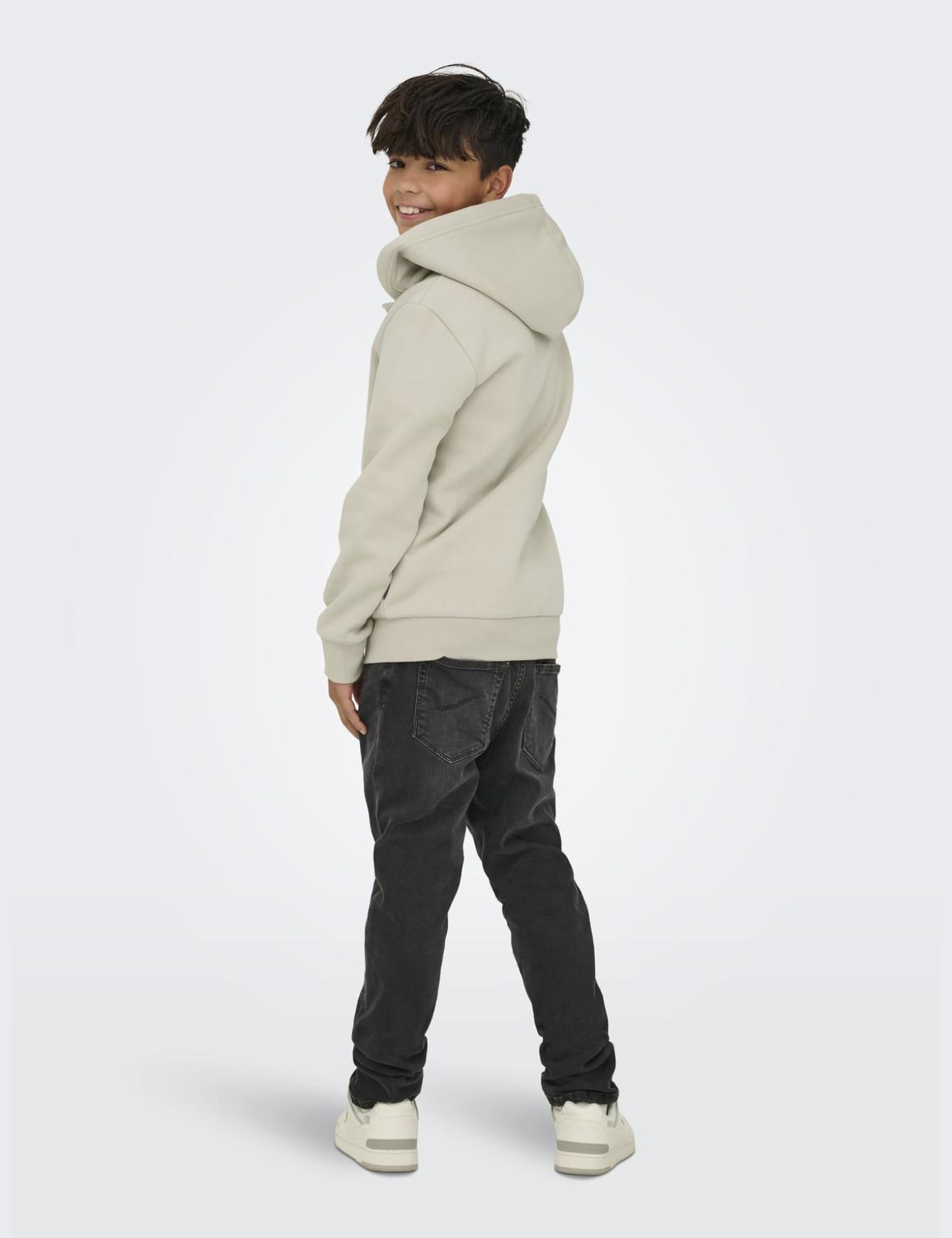 Only Kids Osjceres Zip Felpa Bambino 170-176 Grigio