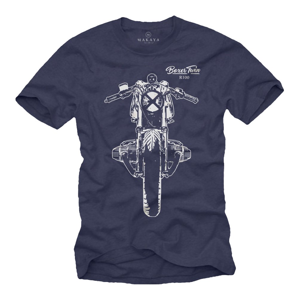 MAKAYA Cafe Racer R100 T-Shirt Moto Uomo XL Cotone