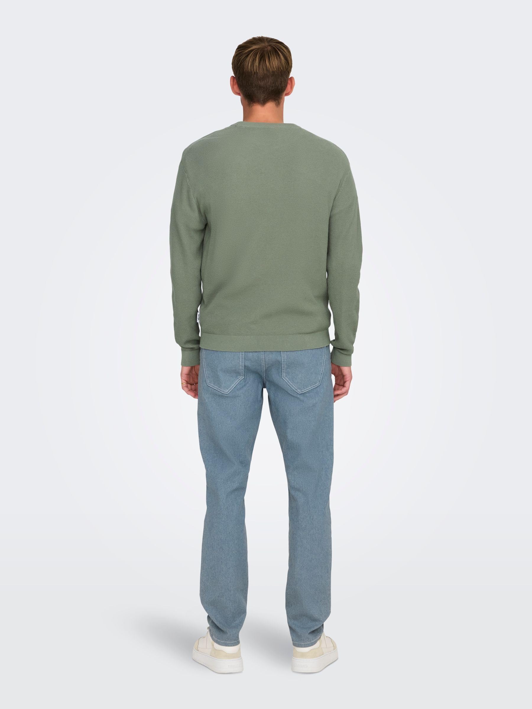 Only & Sons Onstony Pullover Maglione Uomo Nero Girocollo