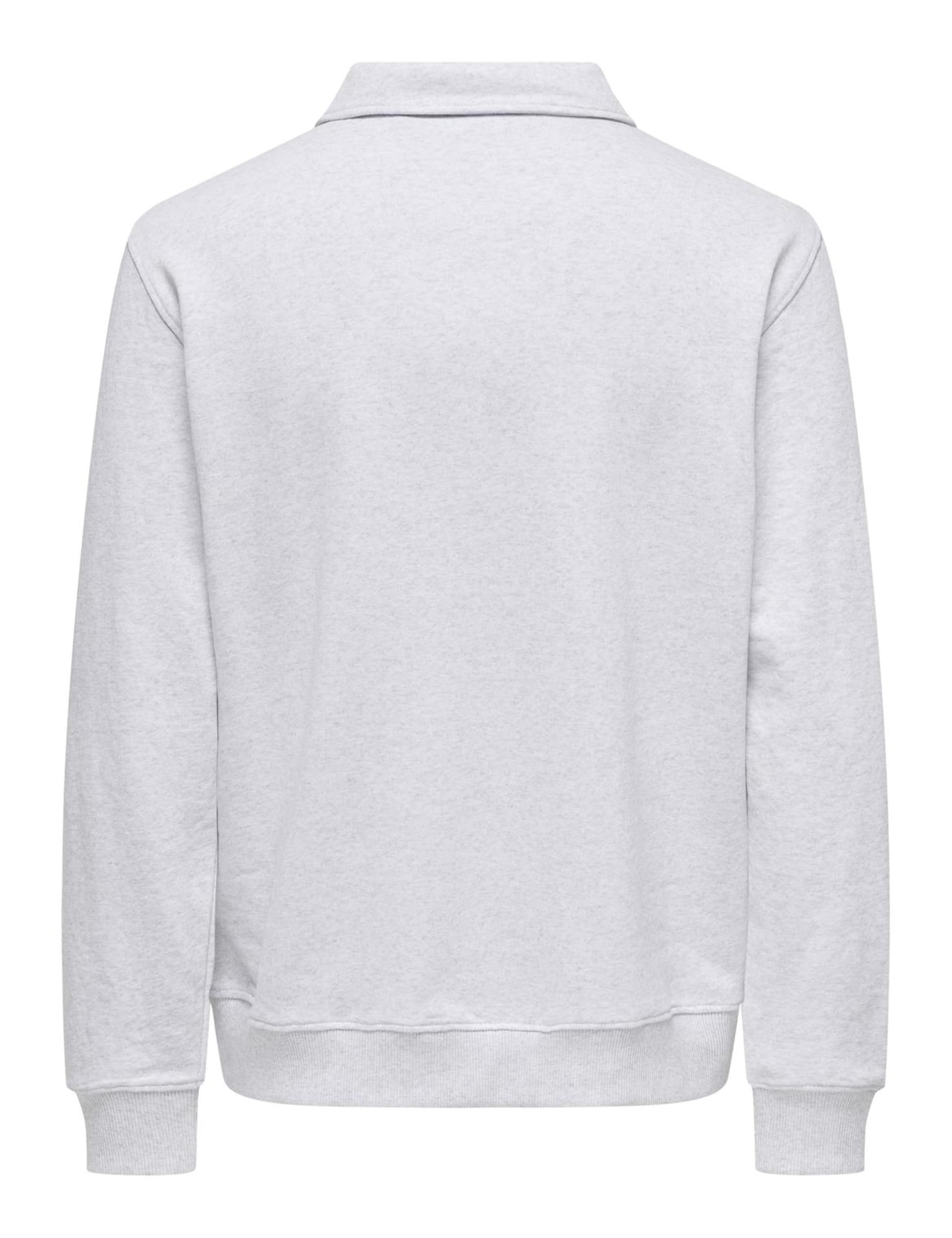 Only & Sons Onsdavid Felpa Uomo XL half zip grigia