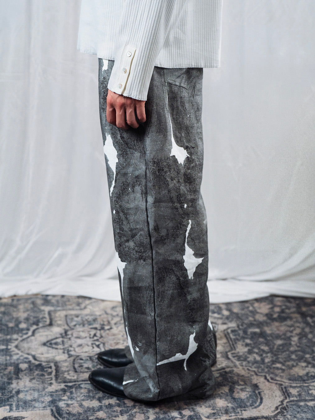 Tiat Occulta bellezza Rough Palace pant lino stampa