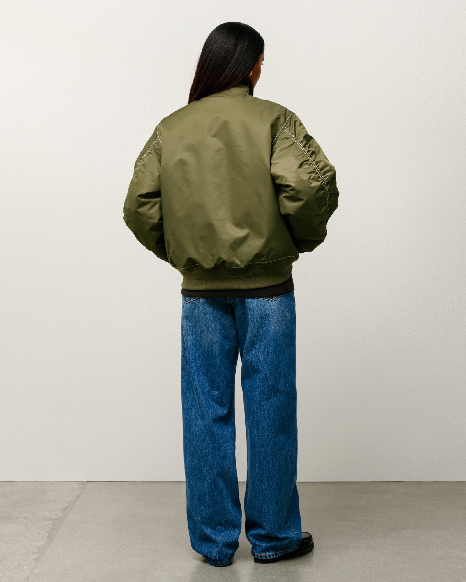 Stussy Built Reversible Bomber giacca bomber olive nylon idrorepellente