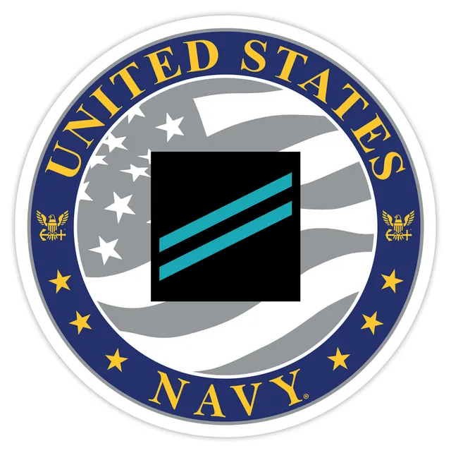 7.62 Design US Navy E-2 decal auto vinile 3.5" tonda