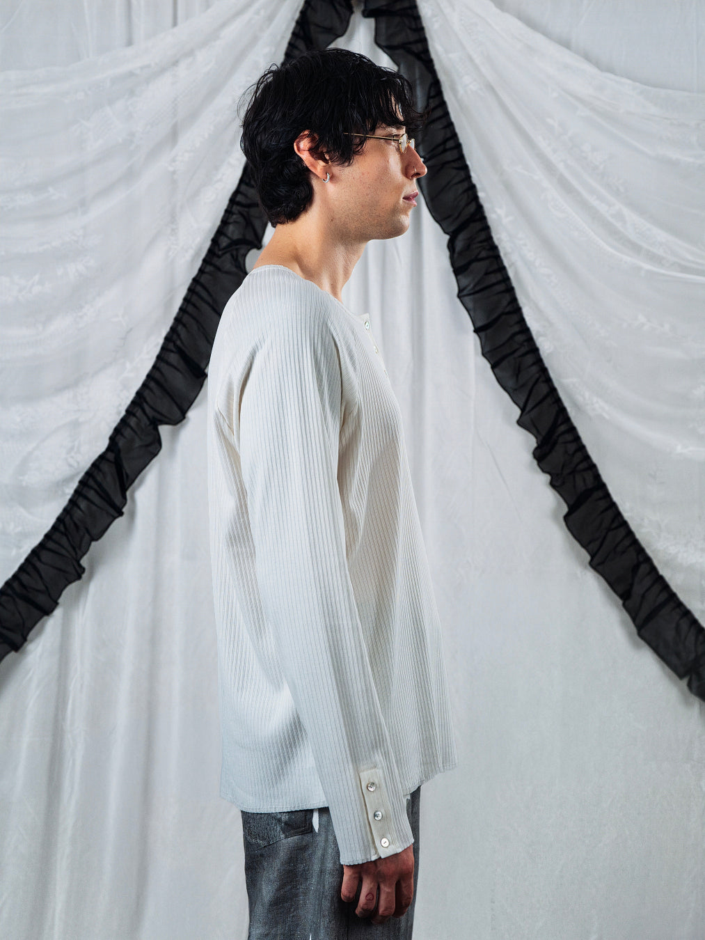 Tiat Occulta bellezza Serafino rib jersey maglia costine