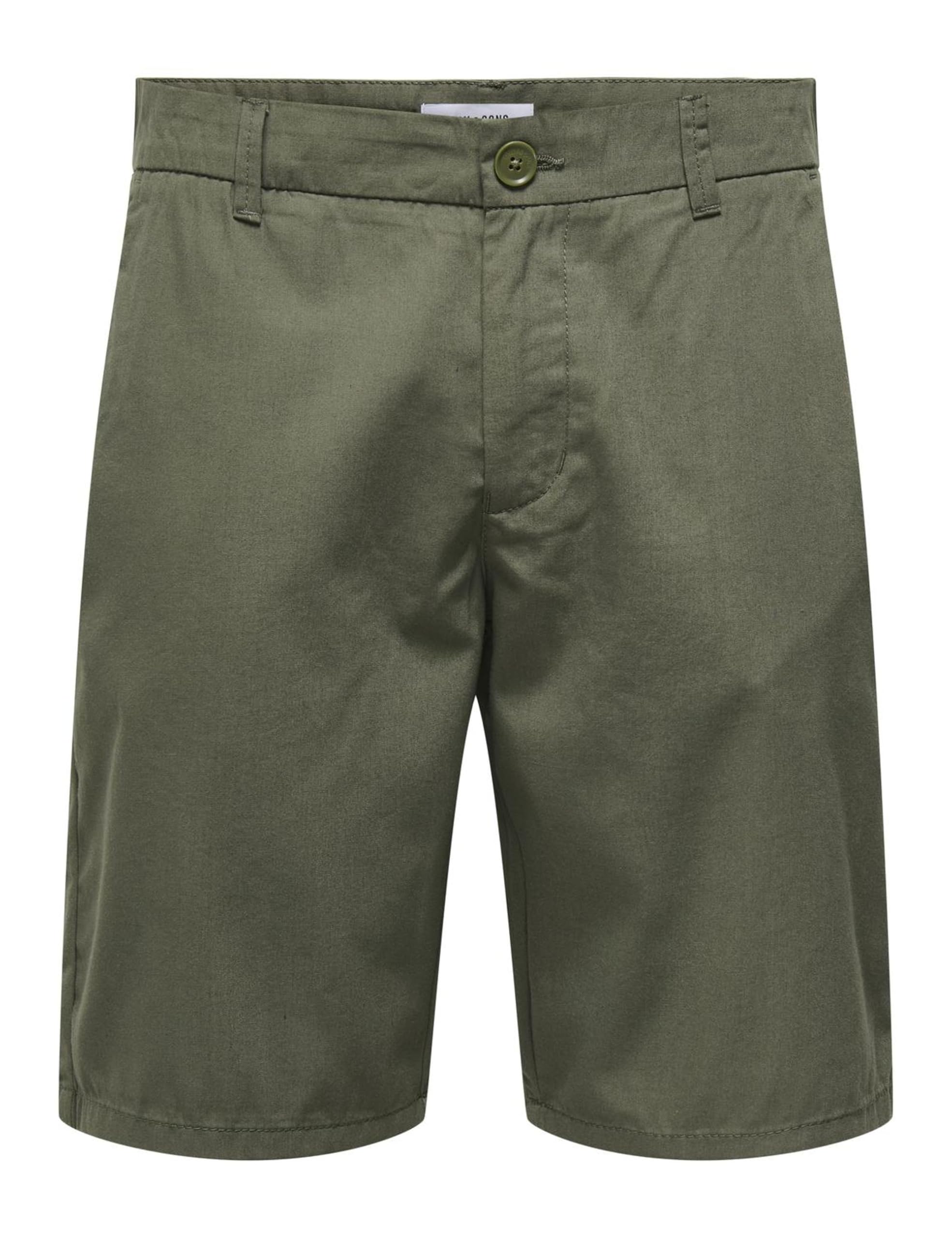 ONLY & SONS Onskal Chino 0287 Pantaloncini Uomo L Argento