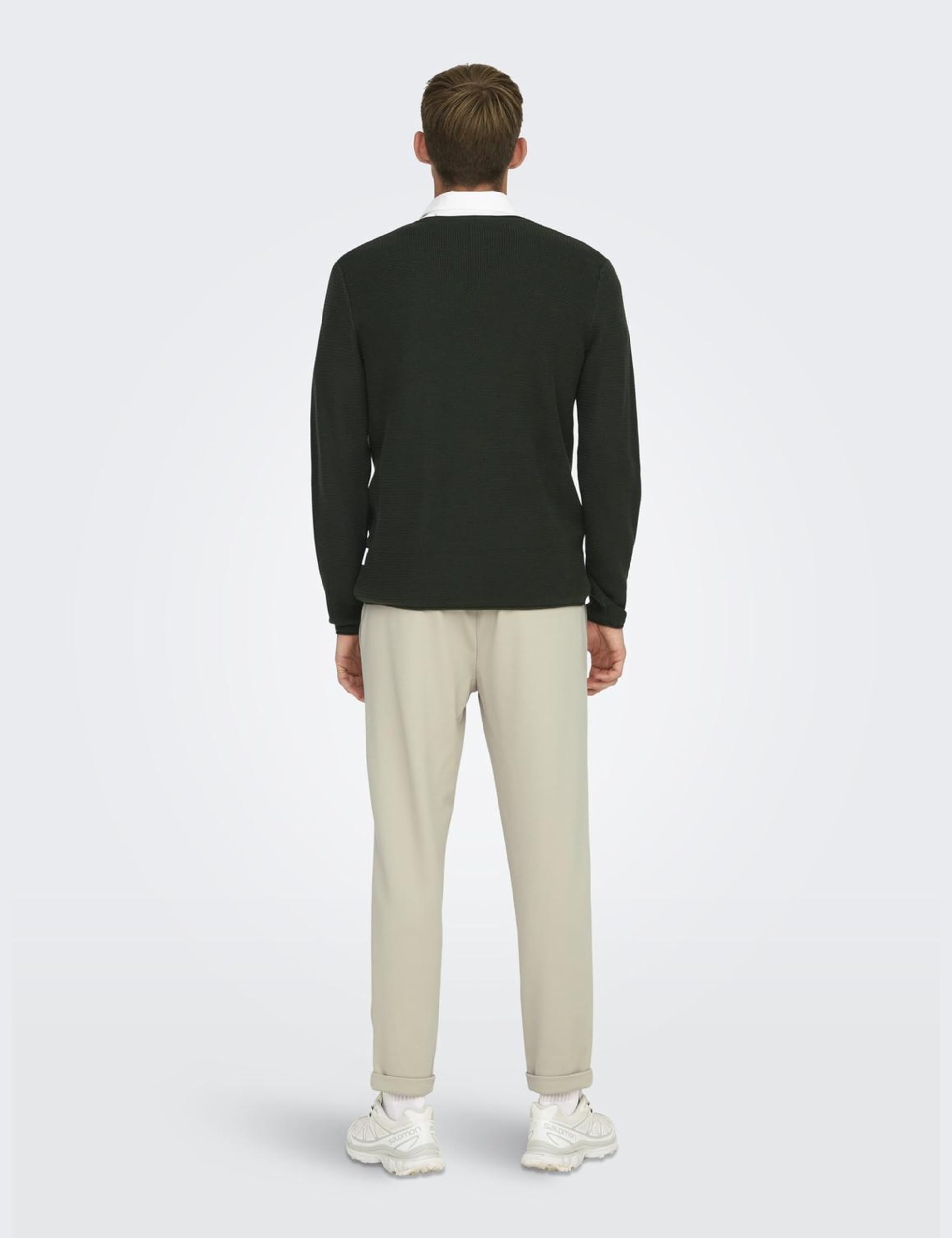 Only & Sons Onseric Maglione Uomo Girocollo Beige