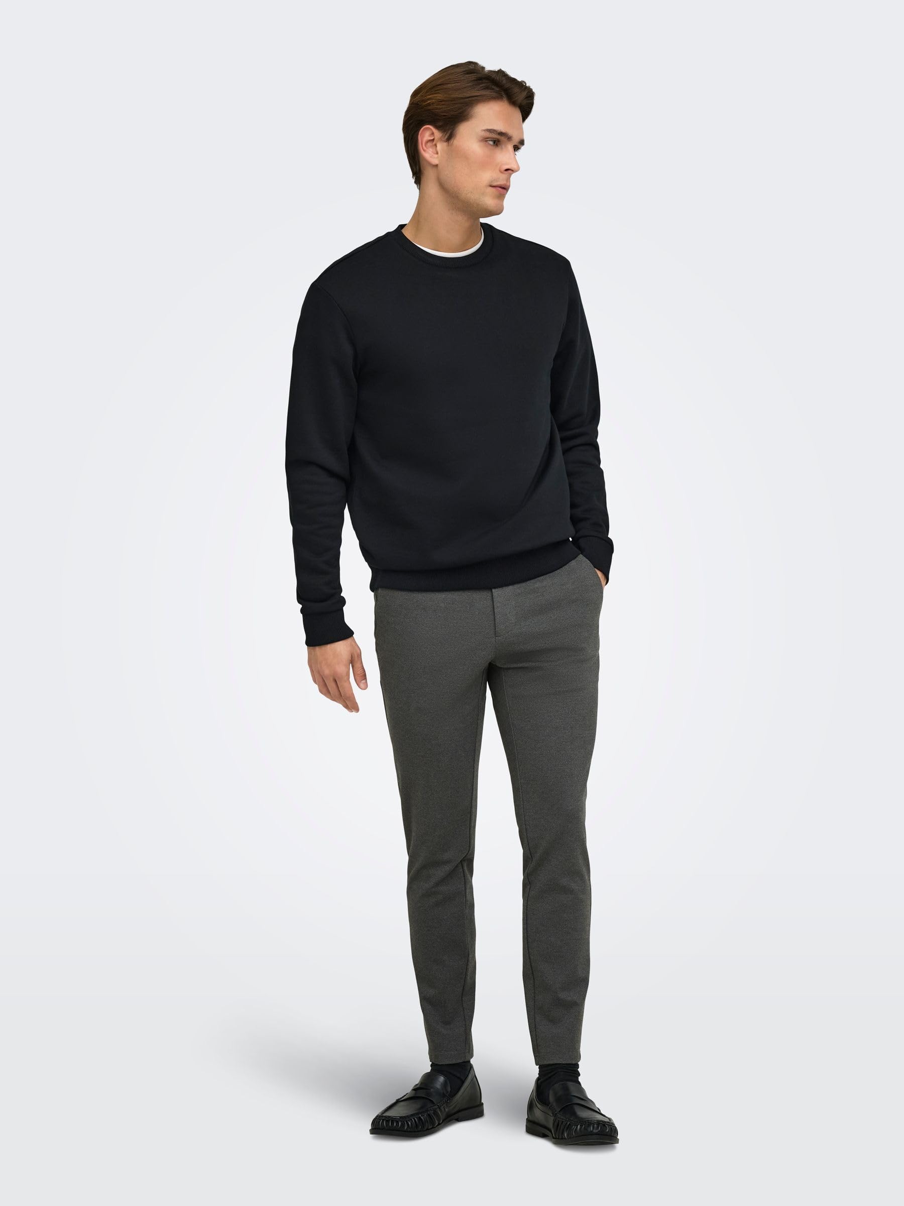 ONLY & SONS Jeans Uomo 30W/32L Nero Denim Regular