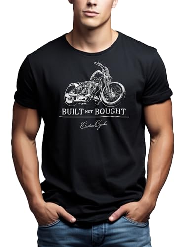 Makaya T-Shirt Uomo Moto Cotone Taglia M Nera