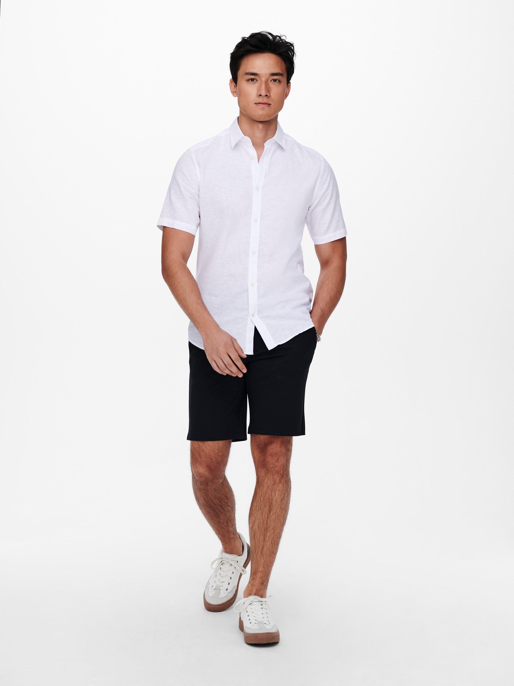 Only & Sons Caiden Camicia Manica Corta Cotone Casual