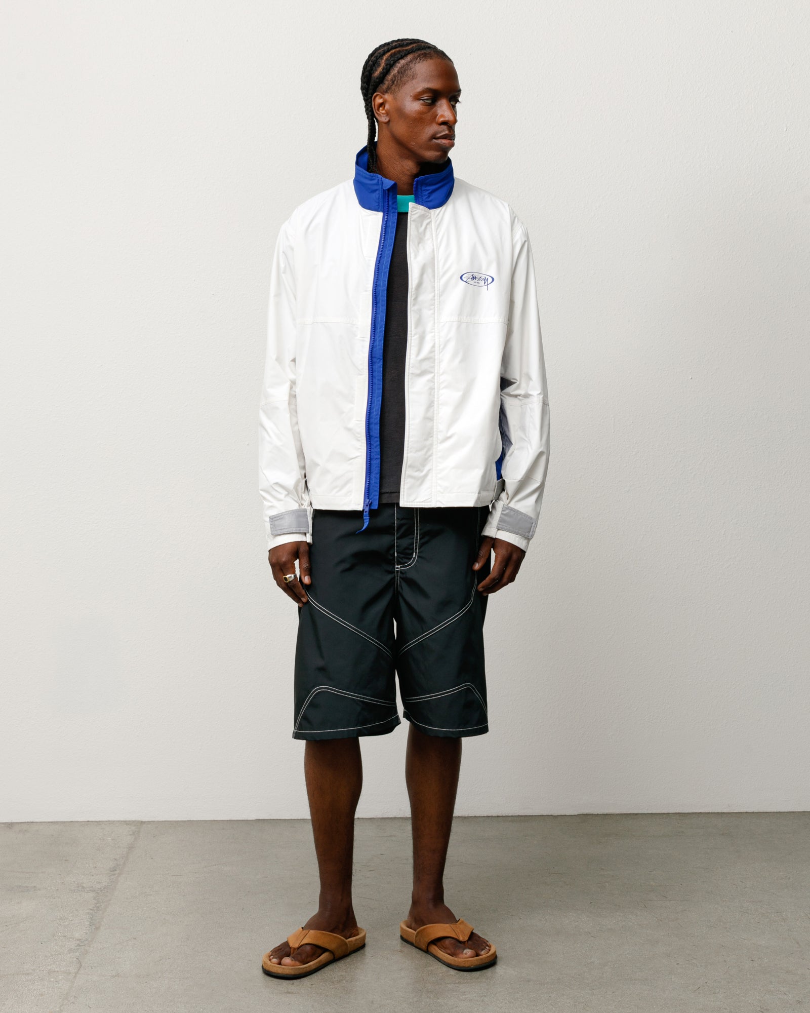 Stussy MX Jacket giacca white ripstop idrorepellente