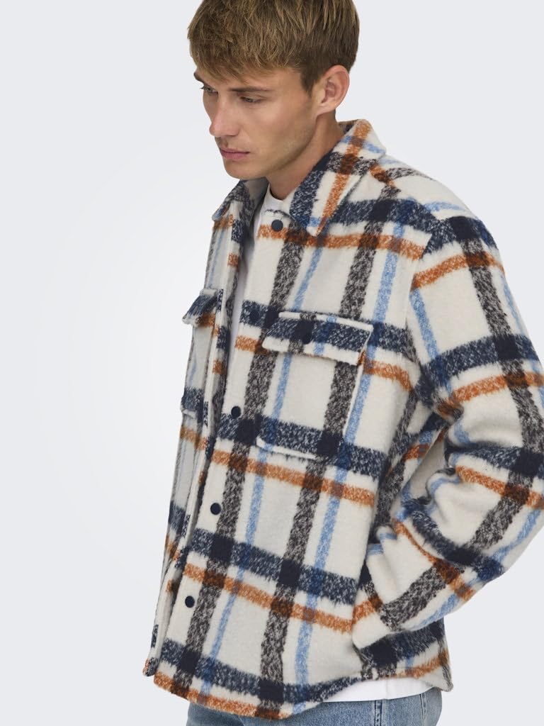 Only & Sons 22030156 Giacca Uomo con Fodera Poliestere