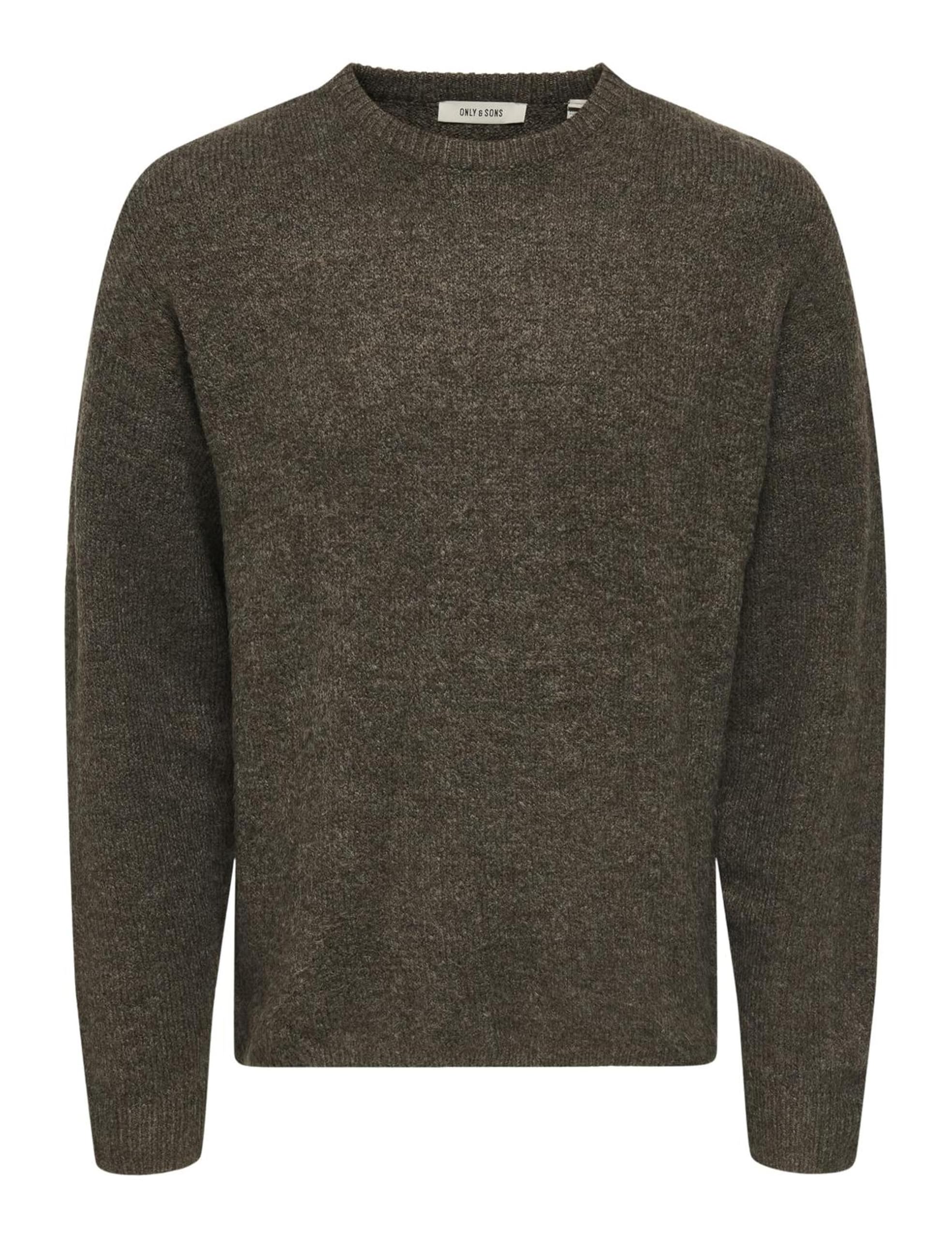 Only & Sons Onswake Pullover Uomo M Grigio Girocollo Relaxed