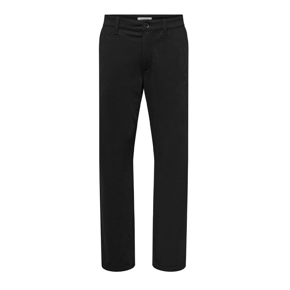 Only & Sons Roma Pantaloni Slim Nero 32W/32L Cotone