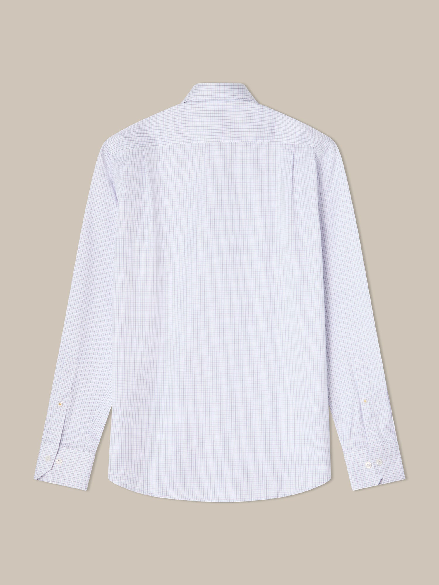 Robert Talbott Reynolds Tattersall camicia cotone lampone