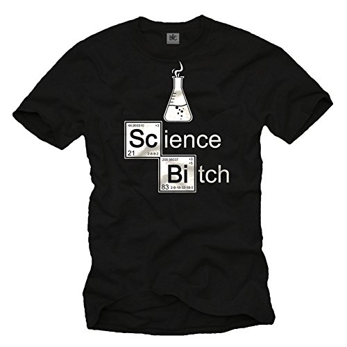 MAKAYA Science Bitch t-shirt uomo cotone taglia XL