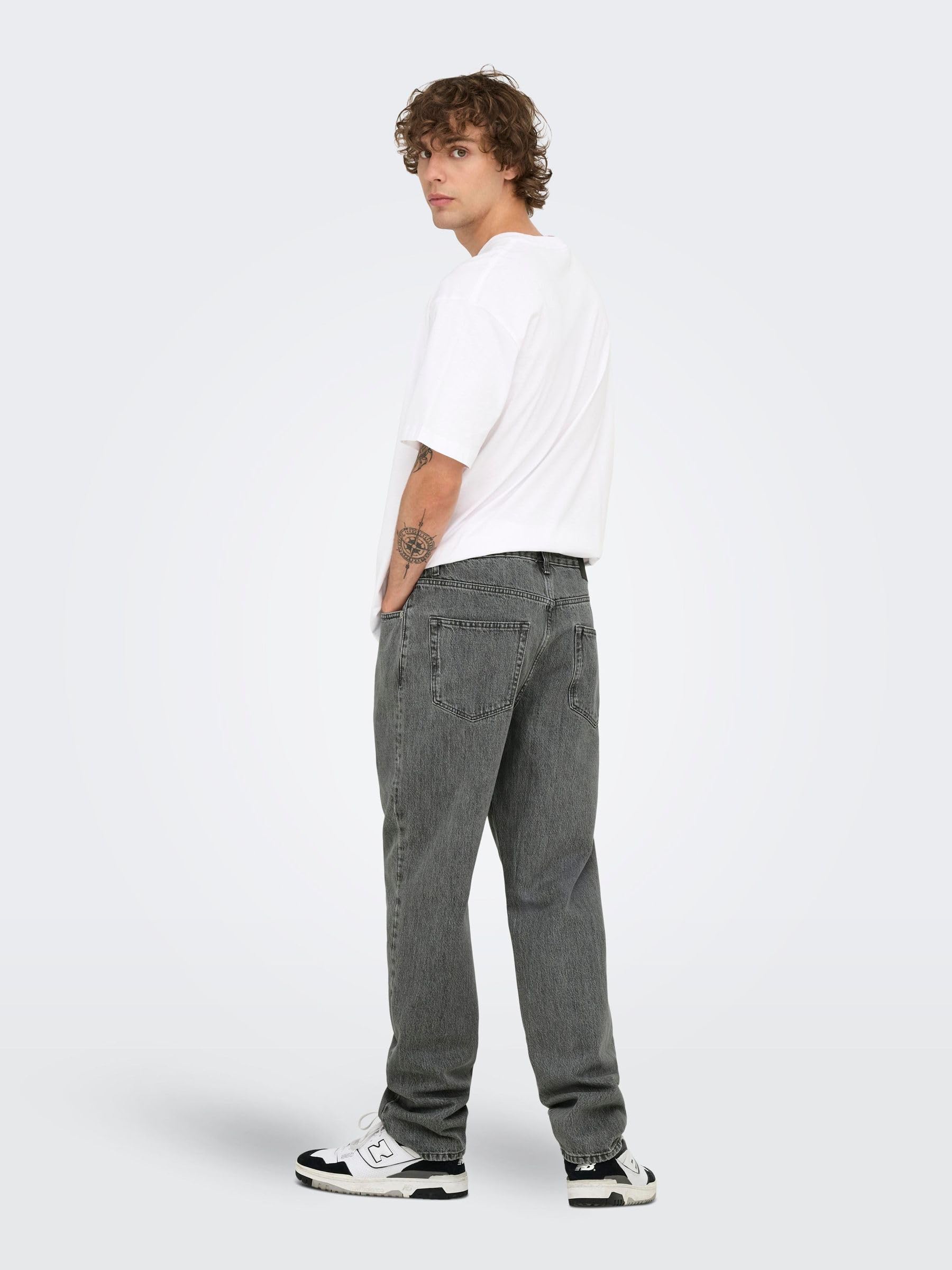 Only & Sons Onstye Loose Fit Jeans uomo Vita media 32W/30L