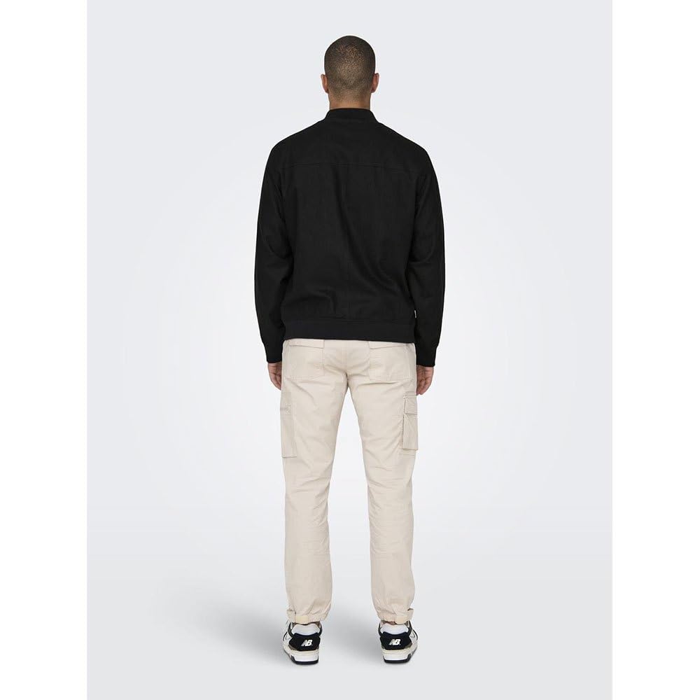 Only & Sons Kent Otw giacca uomo cotone lino taglia XL