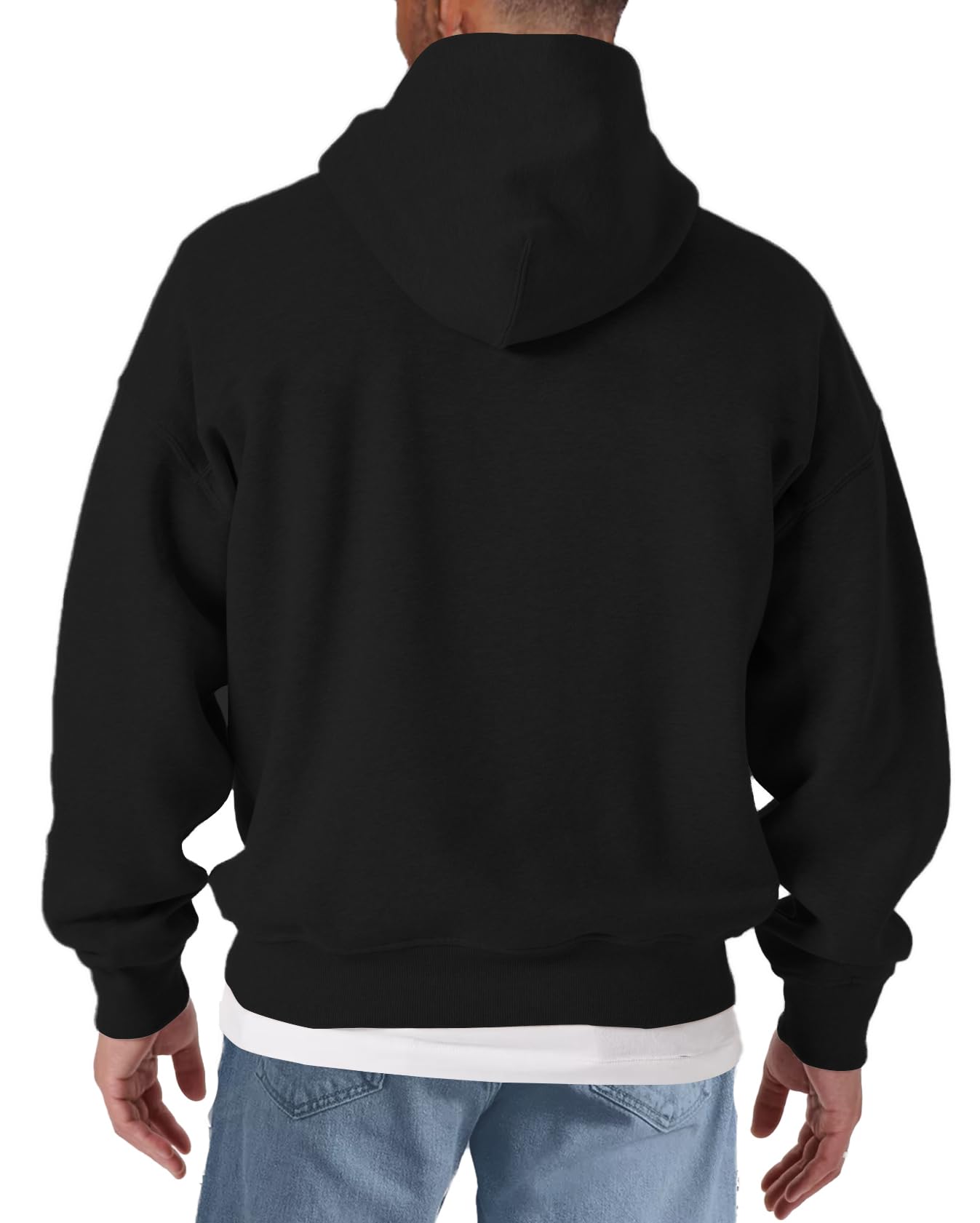 MAKAYA Felpa con Cappuccio Uomo Vintage Racing hoodie 4XL