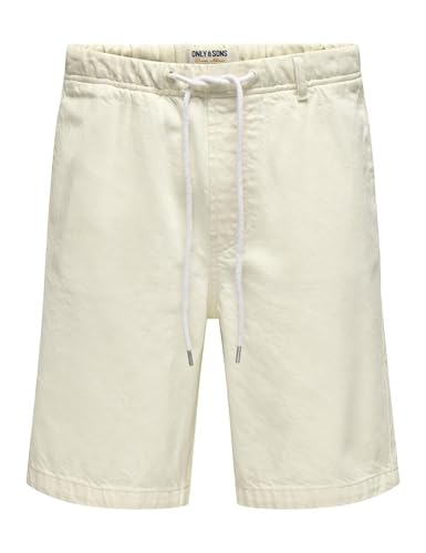 ONLY & SONS Onsfade Pantaloncini Uomo M denim bianco Strings