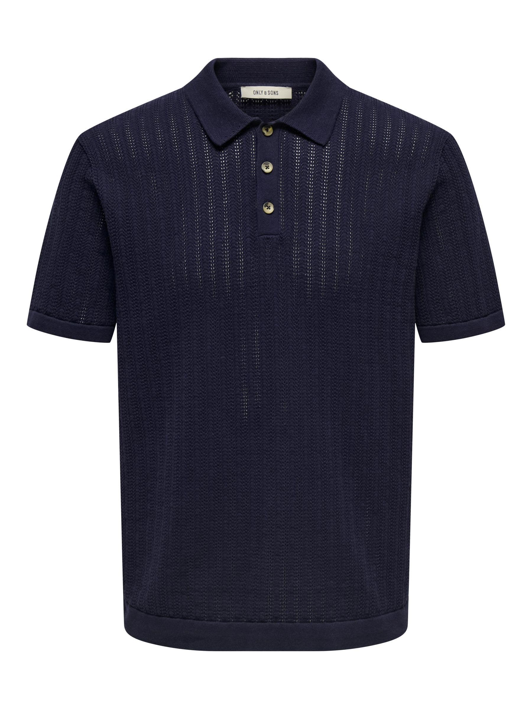 Only & Sons Onsmoon Polo Maglia Uomo Blu Manica Corta