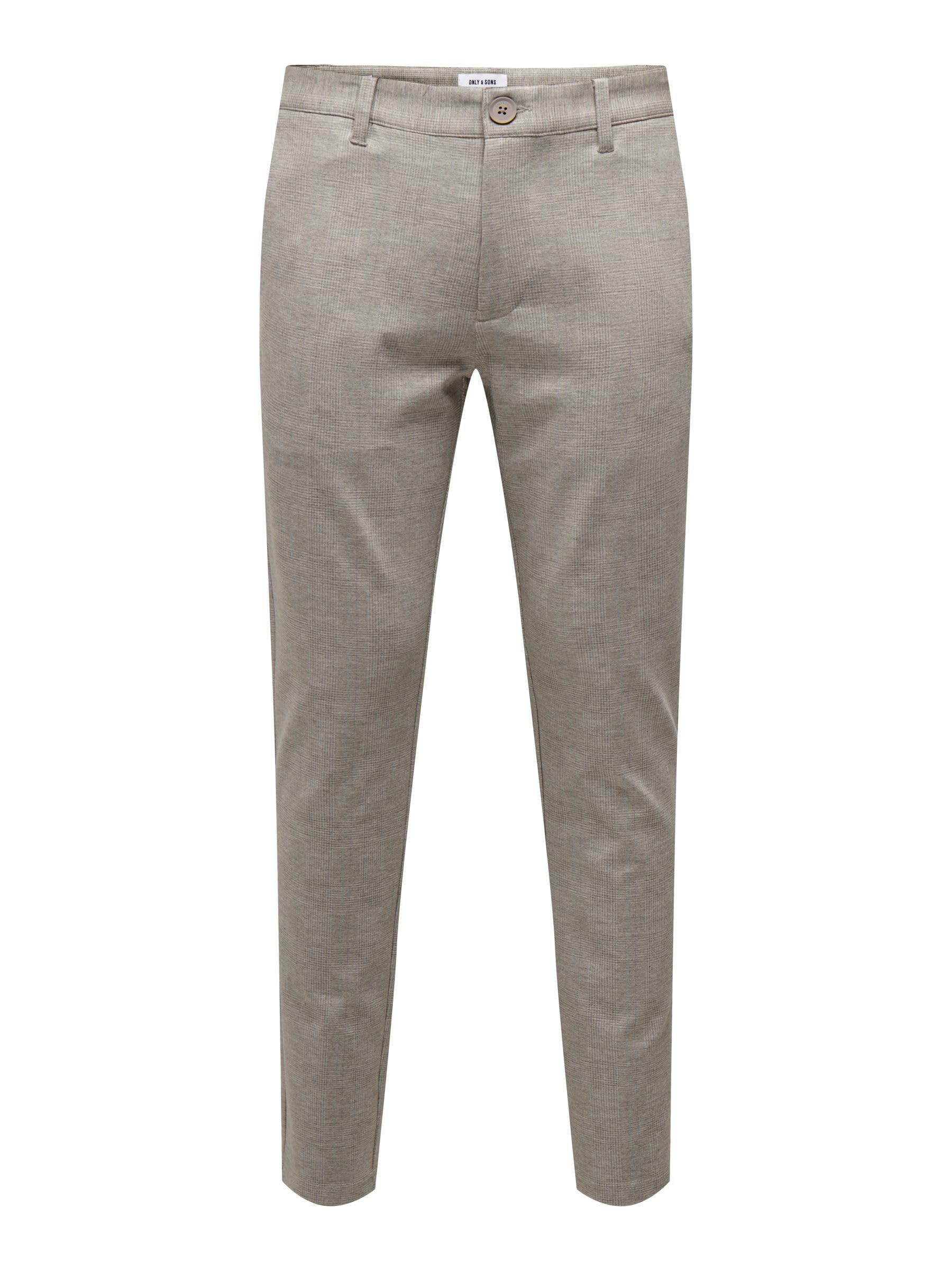 ONLY & SONS Mark Pantaloni chino uomo slim gessato